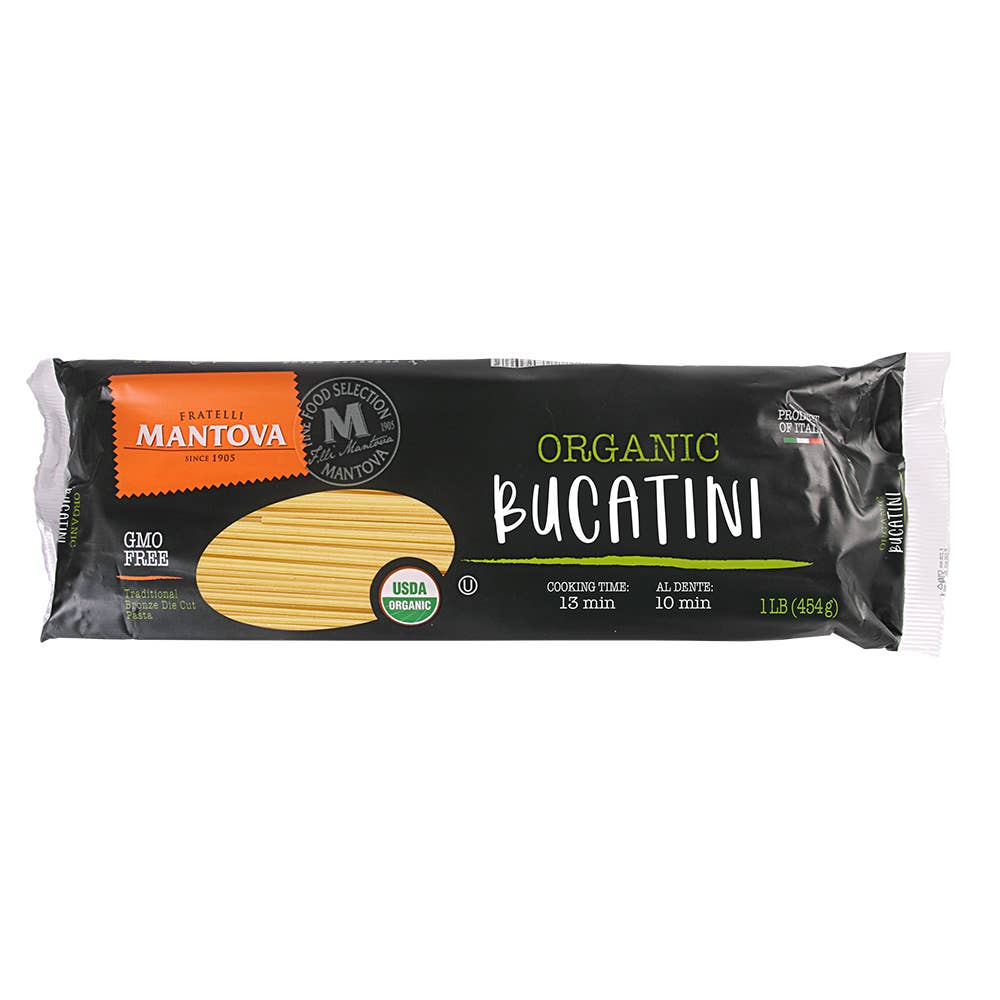 Mantova Organic Bucatini Pasta, 1 lb.