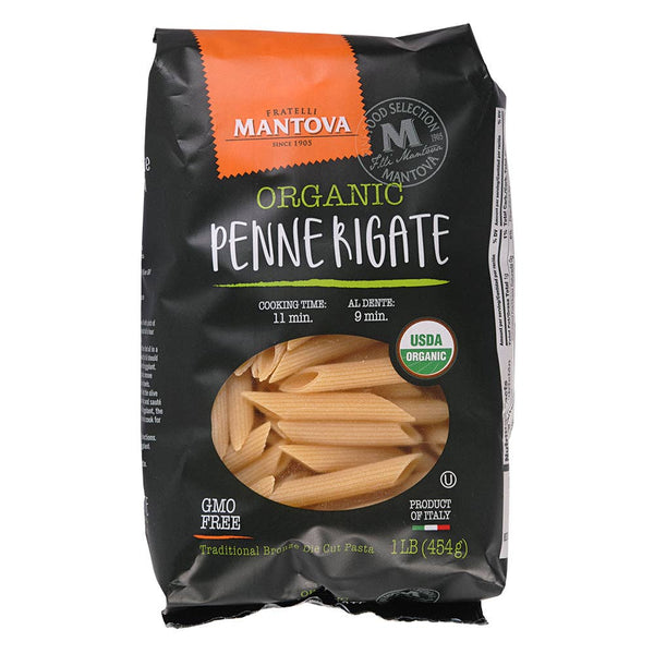 Mantova Organic Penne Rigate Pasta, 1 lb.