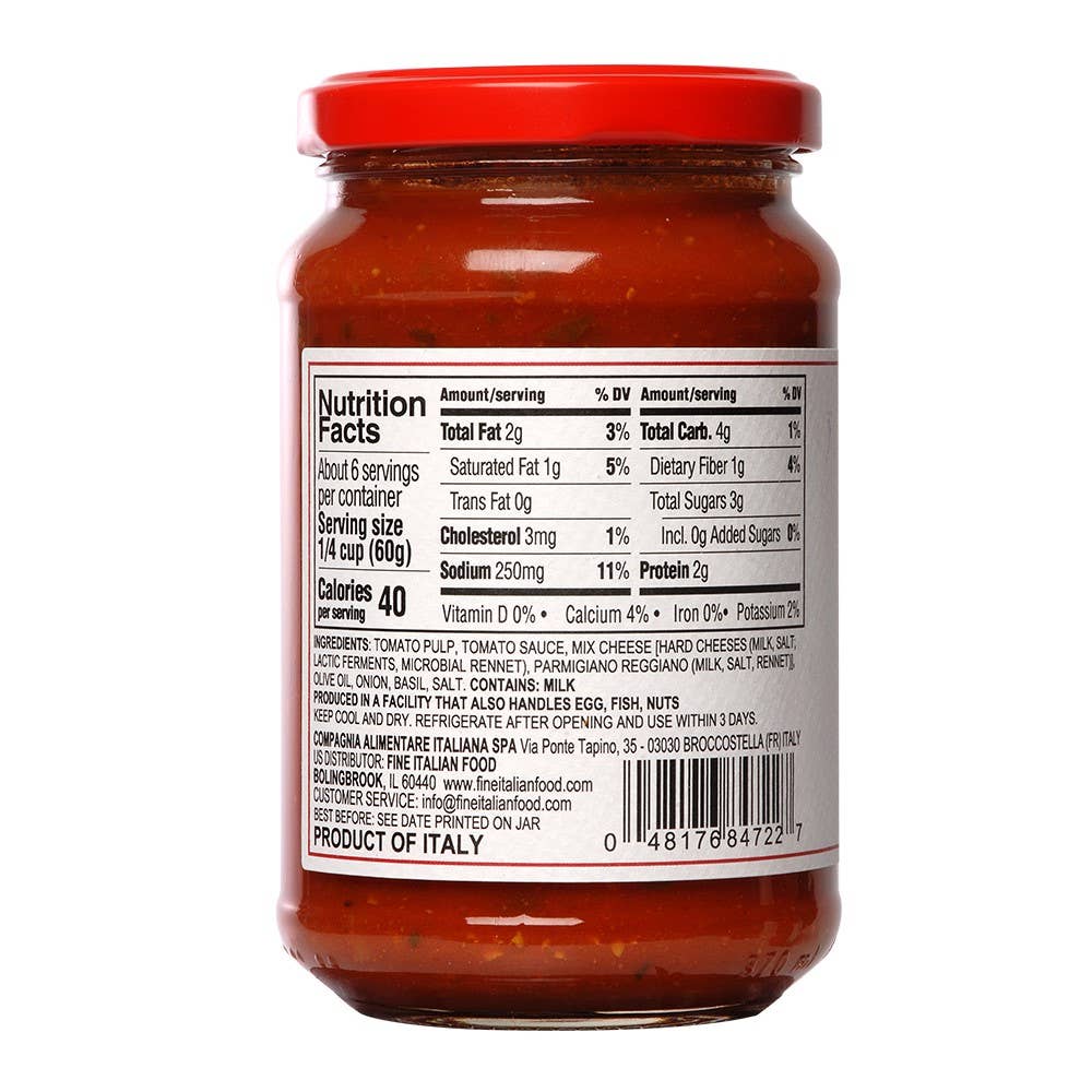 Mantova Italian Margherita Pizza Sauce, 12.5 oz