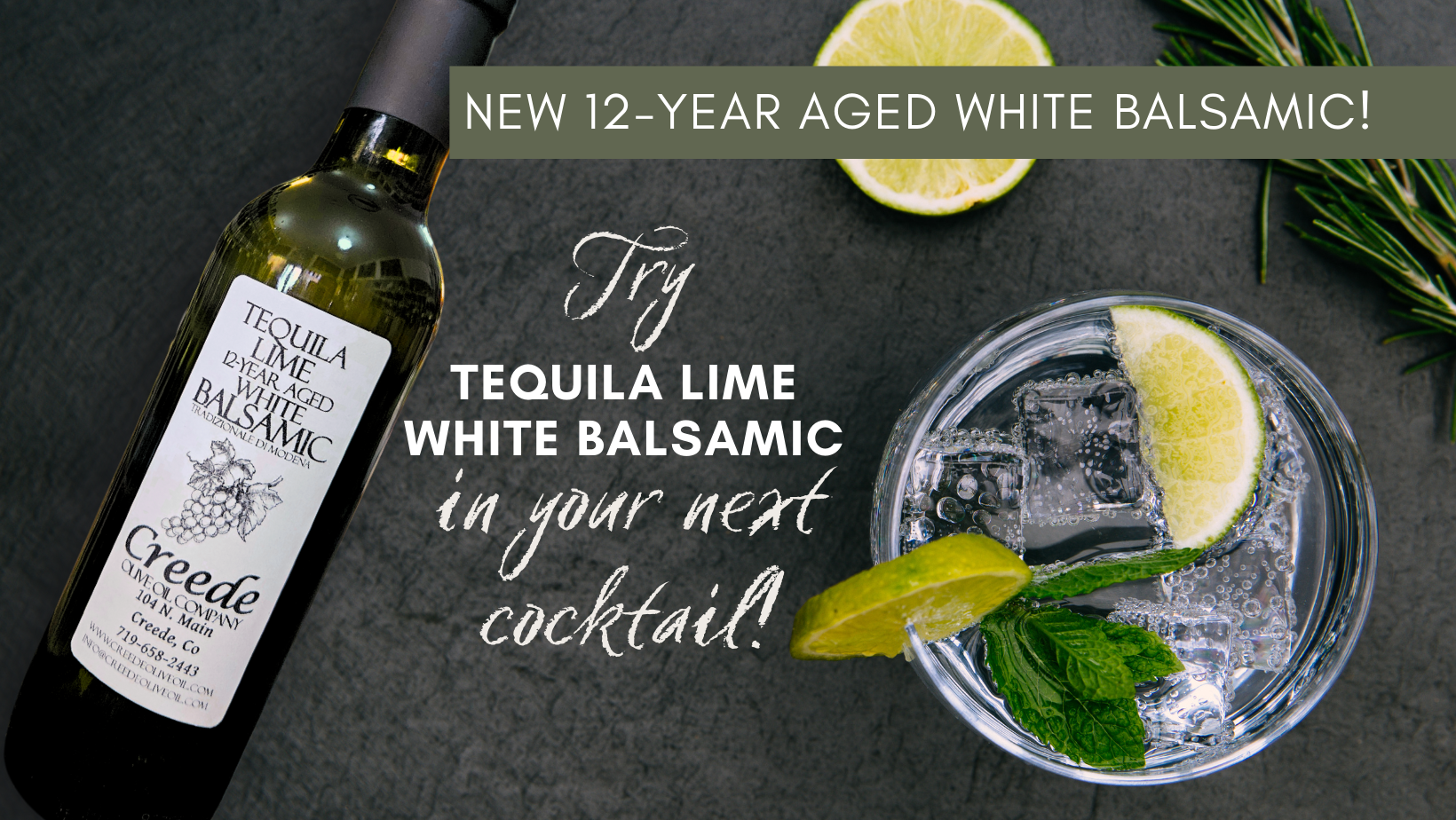 New 12-Year Aged White Balsamic - Tequila Lime