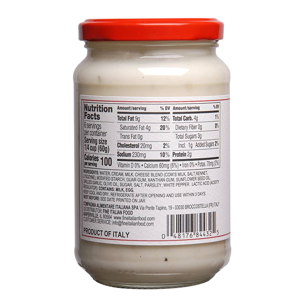 Mantova Alfredo Roasted Garlic Sauce, 12.5 oz.