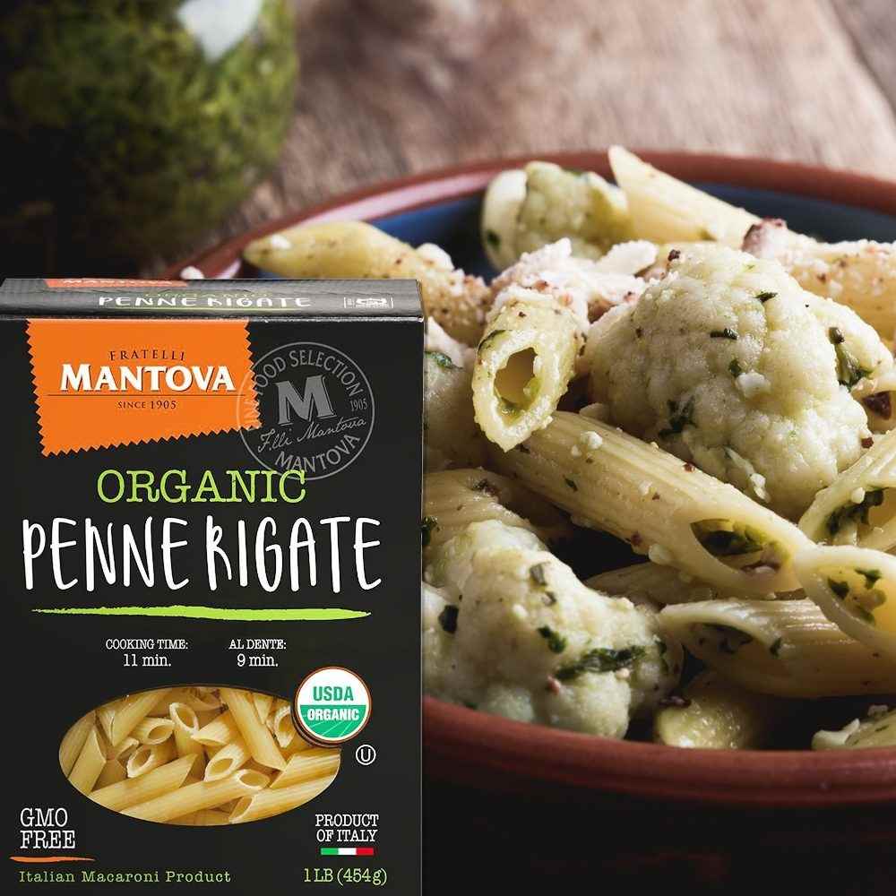 Mantova Organic Penne Rigate Pasta, 1 lb.