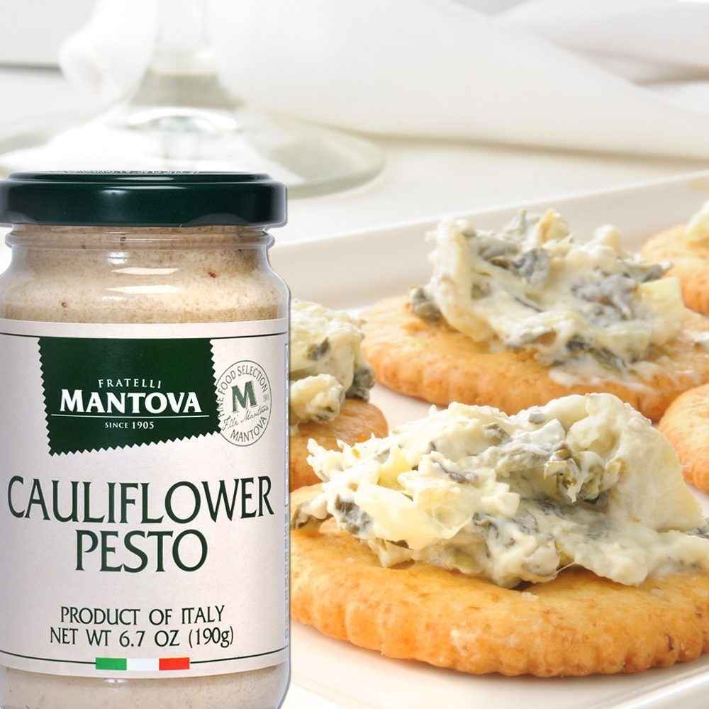 Mantova Cauliflower Pesto, 6.7 oz.