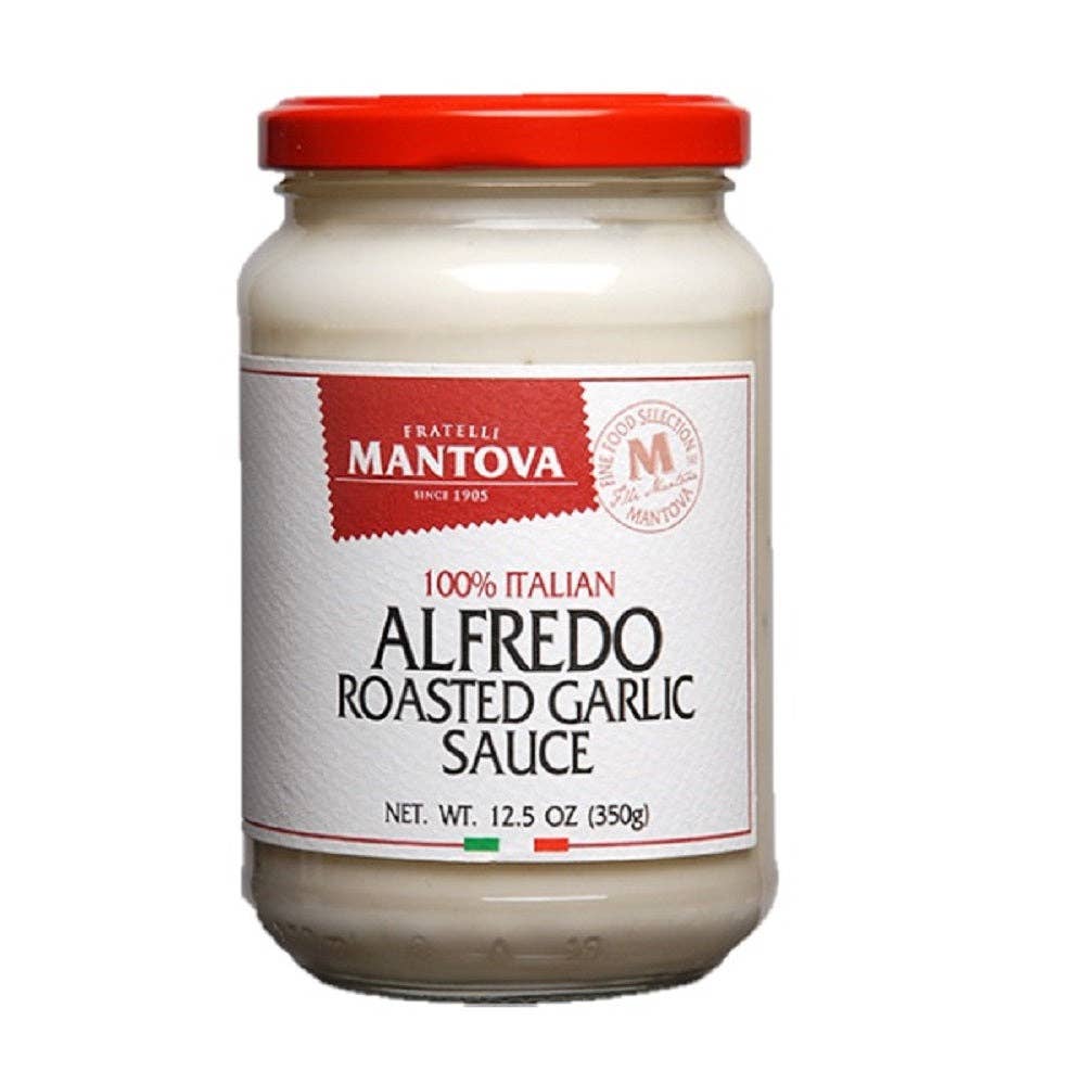 Mantova Alfredo Roasted Garlic Sauce, 12.5 oz.