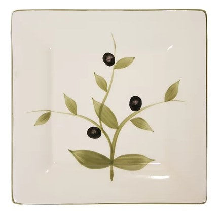 Tidbit Plate with Olive pattern 5"